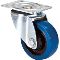Blue Caster, Swivel, 4" (101.6 mm), Rubber, 350 lbs. (158.8 kg.) Northern Industrial Supply Inc.