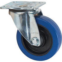 Blue Caster, Swivel, 5" (127 mm), Rubber, 400 lbs. (181 kg.) Northern Industrial Supply Inc.