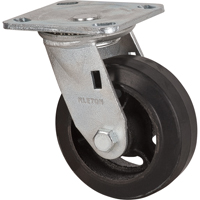 Roulette moul&eacute;, Pivotant, 5" (127 mm), Caoutchouc, 440 lb (199 kg) Northern Industrial Supply Inc.