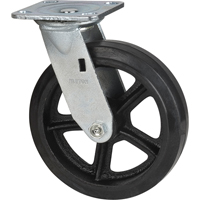 Roulette moul&eacute;, Pivotant, 8" (203,2 mm), Caoutchouc, 660 lb (299 kg) Northern Industrial Supply Inc.
