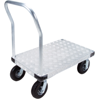 Aluminum Platform Truck, 24" W x 36" L, 1400 lbs. Cap., Pneumatic Wheels Northern Industrial Supply Inc.