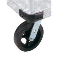 Aluminum Platform Truck, 24" W x 36" L, 2000 lbs. Cap., Mold-on Rubber Wheels Northern Industrial Supply Inc.