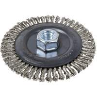 Stringer Bead Brush Wheel, 6" Dia., 0.022" Fill, 5/8"-11 Arbor Northern Industrial Supply Inc.