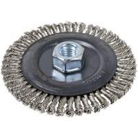 Stringer Bead Brush, 5" Dia., 0.022" Fill, 5/8"-11 Arbor, Stainless Steel Northern Industrial Supply Inc.