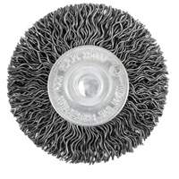 Brosse radiale &agrave; fils cr&ecirc;p&eacute;s mont&eacute; sur mandrin 105-2, 2", Fils ,02" Northern Industrial Supply Inc.