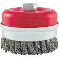 Brosse boisseau &agrave; fils li&eacute;s et nou&eacute;s, 4" dia. x 5/8"-11 arbre Northern Industrial Supply Inc.