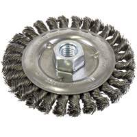 Standard Face Knot Wire Wheel Threaded, 5" Dia., 0.022" Fill, 5/8"-11 Arbor, Steel Northern Industrial Supply Inc.