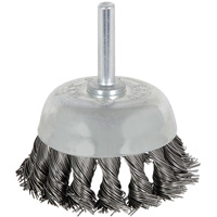 Brosse boisseau &agrave; fils nou&eacute;s torsad&eacute;s mont&eacute; sur mandrin 8046, 1-1/8" dia. Northern Industrial Supply Inc.