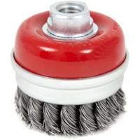Brosse boisseau &agrave; fils li&eacute;s et nou&eacute;s &agrave; haute performance, 3" dia. x 5/8"-11 arbre Northern Industrial Supply Inc.