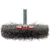 Brosse radiale &agrave; fils cr&ecirc;p&eacute;s mont&eacute; sur mandrin ER300-12, 3", Fils ,012" Northern Industrial Supply Inc.