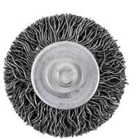Brosse radiale &agrave; fils cr&ecirc;p&eacute;s mont&eacute; sur mandrin 126, 1-1/2", Fils 0,02", Tige 1/4" Northern Industrial Supply Inc.