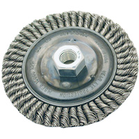 Stringer Bead Brush, 4" Dia., 0.022" Fill, 5/8"-11 Arbor, Steel Northern Industrial Supply Inc.