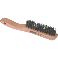 Short Wire Brush, Steel, 4 x 16 Wire Rows, 10" Long Northern Industrial Supply Inc.