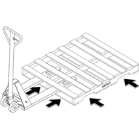 Transpalette hydraulique &agrave; 4 entr&eacute;es, 48" l x 7" la, Capacit&eacute; 4000 lb Northern Industrial Supply Inc.