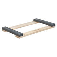 Rubber Ends Hardwood Dolly Frame, Wood Frame, 18" W x 24" D x 2.5" H, 900 lbs. Capacity Northern Industrial Supply Inc.