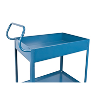 Chariots de service &agrave; bordure profonde, 2 Tiers, 24" la x 47" h x 36" p, Capacit&eacute; 1200 lb Northern Industrial Supply Inc.