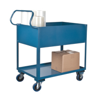 Chariots de service &agrave; bordure profonde, 2 Tiers, 24" la x 47" h x 36" p, Capacit&eacute; 1200 lb Northern Industrial Supply Inc.