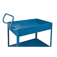 Chariots de service &agrave; bordure profonde, 2 Tiers, 24" la x 47" h x 36" p, Capacit&eacute; 1200 lb Northern Industrial Supply Inc.