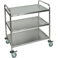 Shelf Cart, 3 Tiers, 21" W x 37" H x 23-1/2" D, 200 lbs. Capacity Northern Industrial Supply Inc.