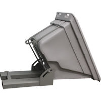 Conteneur autobasculeur, Poly&eacute;thyl&egrave;ne, 5/8 vg³, Gris Northern Industrial Supply Inc.