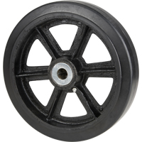 Mold-On Rubber Wheels, 6" (152.4 mm) Dia. x 2" (50.8 mm) W, 500 lbs. (226.796 kg.) Capacity Northern Industrial Supply Inc.