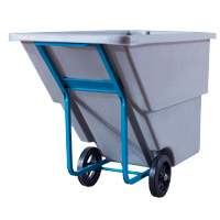 Chariot basculeur en acier, Poly&eacute;thyl&egrave;ne, 0,625 vg³, Capacit&eacute; de charge de 850 lb Northern Industrial Supply Inc.