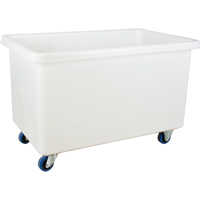 Straight Wall Box Truck, White Polyethylene, 46" L x 28" W x 31" H, 14 cu. ft. Volume, 600 lbs. Capacity Northern Industrial Supply Inc.