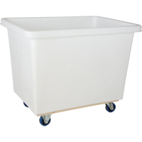 Tapered Wall Box Truck, White Polyethylene, 43" L x 30" W x 34" H, 16 cu. ft. Volume, 600 lbs. Capacity Northern Industrial Supply Inc.