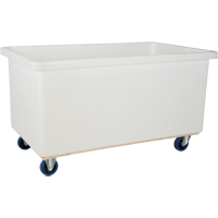 Straight Wall Box Truck, White Polyethylene, 51" L x 33" W x 39" H, 25 cu. Ft. Volume, 600 lbs. Capacity Northern Industrial Supply Inc.