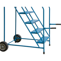 Trailer Access Rolling Ladder with Rails, 4 Steps, 22" Step Width, 37" Platform Height, Steel Northern Industrial Supply Inc.