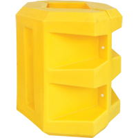 Protecteur de colonne courte, Ouverture int&eacute;rieure 6" x 6", 24" lo x 24" la x 24" h, Jaune Northern Industrial Supply Inc.