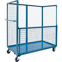 Chariot grillag&eacute; pour transport , Acier, 30" x 55" x 60", Capacit&eacute; 2400 lb Northern Industrial Supply Inc.