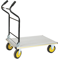 Folding Ergo-Handle Platform Truck, Aluminum, 660 lbs., 35-1/2" L x 24" W, 41" High Northern Industrial Supply Inc.