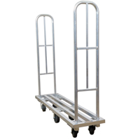 Aluminum U-Boat Platform Truck, 16" W x 63" L, 1322 lbs. Cap., Polyurethane Wheels Northern Industrial Supply Inc.