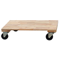 Socle roulant &agrave; plateforme en bois solide, Roues en Caoutchouc, Capacit&eacute; de 1200 lb, 24" la x 36" p x 7" h Northern Industrial Supply Inc.