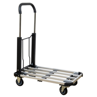 Folding Handle Platform Truck, Aluminum, 300 lbs., 28" L x 16" W, 37.75" High Northern Industrial Supply Inc.
