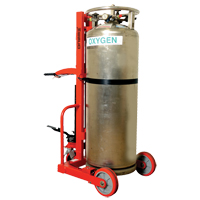Grand chariot hydraulique HLCC pour bouteille de gaz liquide, Roues Polyur&eacute;thane, Base de 20" la x 20" p, 1000 lb Northern Industrial Supply Inc.