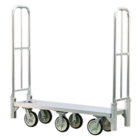 Aluminum U-Boat Folding Bulk Delivery Cart, 18" W x 61" L, 1200 lbs. Cap., Polyurethane Wheels Northern Industrial Supply Inc.