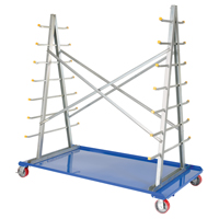 Chariot &agrave; cadre en A pour barres et tuyaux, Acier, 36-3/4" la x 73-3/4" p x 72-1/2" h, Capacit&eacute; de 2000 lb Northern Industrial Supply Inc.