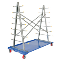 Chariot &agrave; cadre en A pour barres et tuyaux, Acier, 36-3/4" la x 73-3/4" p x 72-1/2" h, Capacit&eacute; de 2000 lb Northern Industrial Supply Inc.