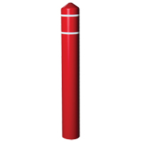 Enveloppe lisse pour butoir avec bandes r&eacute;fl&eacute;chissantes, 8" dia. x 56" l, Rouge Northern Industrial Supply Inc.