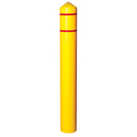 Enveloppe lisse pour butoir avec bandes r&eacute;fl&eacute;chissantes, 8" dia. x 56" l, Jaune Northern Industrial Supply Inc.