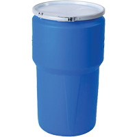 Baril emboîtable en poly&eacute;thyl&egrave;ne, 14 gal. US (11,7 gal. imp.), Dessus ouvert, Bleu Northern Industrial Supply Inc.