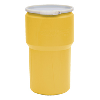 Baril emboîtable en poly&eacute;thyl&egrave;ne, 14 gal. US (11,7 gal. imp.), Dessus ouvert, Jaune Northern Industrial Supply Inc.