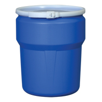 Baril emboîtable en poly&eacute;thyl&egrave;ne, 10 gal. US (8,33 gal. imp.), Dessus ouvert, Bleu Northern Industrial Supply Inc.