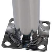 Safety Bollard, Stainless Steel, 36" H x 8" W, Silver Northern Industrial Supply Inc.