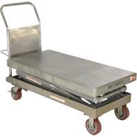 Manual Hydraulic Scissor Lift Table, 47-1/2" L x 24" W, Partial Stainless Steel, 1500 lbs. Capacity Northern Industrial Supply Inc.
