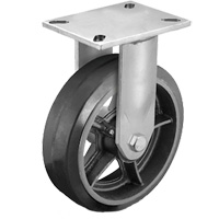Heavy-Duty Plate Caster, Swivel, 6" (152.4 mm), Rubber, 450 lbs. (204 kg.) Northern Industrial Supply Inc.