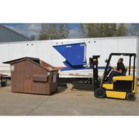 Self-Dumping Hopper, Steel, 3 cu.yd., Blue Northern Industrial Supply Inc.