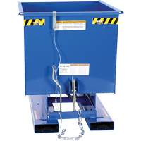 Self-Dumping Hopper, Steel, 1/2 cu.yd., Blue Northern Industrial Supply Inc.